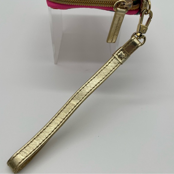 Lilly Pulitzer Multicolor Wristlet with Gold Accents - Picture 6 of 7